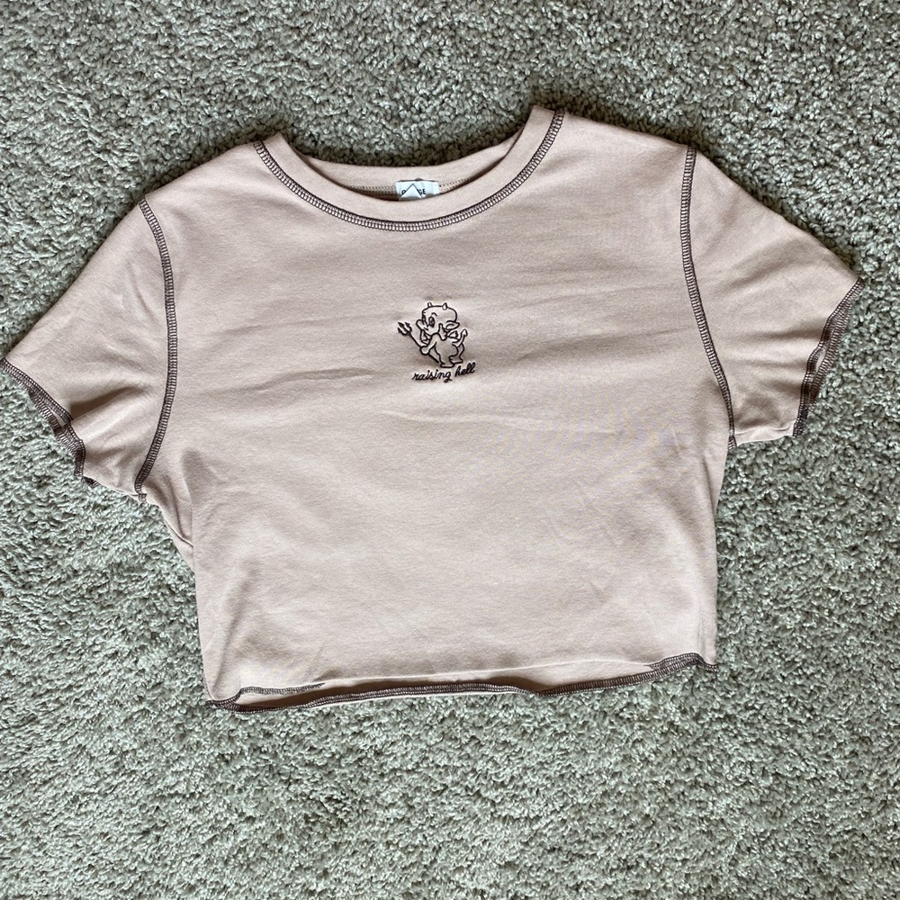 “Raising Hell” crop top